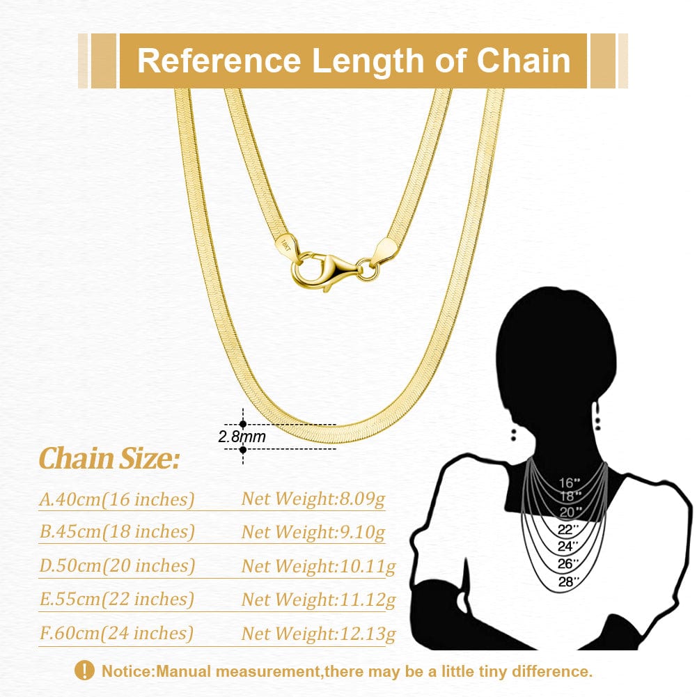 Men's 50cm Chain Necklace 55cm