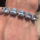 Rings 10mm Gold Plated Zircon Tennis Bracelet Iced Out Gemstone Bracelet