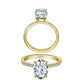Rings Oval Cut Moissanite Diamond - Promise Bridal Ring