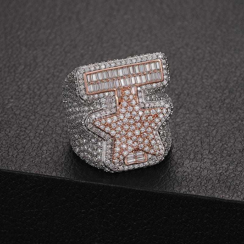 diamond star ring