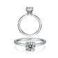 Rings Solid Gold - 1.0 Carat Moissanite Diamond Engagement Wedding Rings