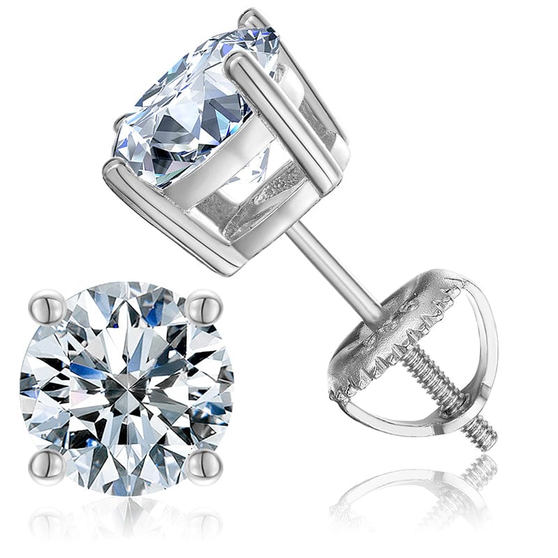 moissanite diamond stud earrings