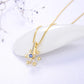 Snowflakes  925 Sterling Silver Necklace - Gold Plated  Jewelry