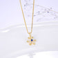 Snowflakes  925 Sterling Silver Necklace - Gold Plated  Jewelry