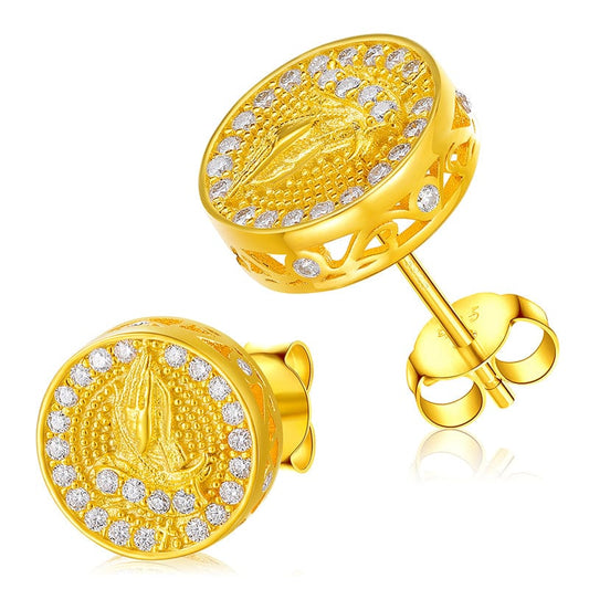 925 Sterling Silver - VVS Moissanite Diamond Earrings, Hiphop Jewelry Online