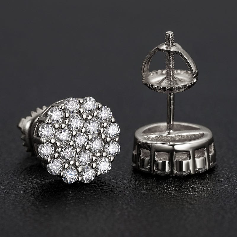 moissanite stud earring studs