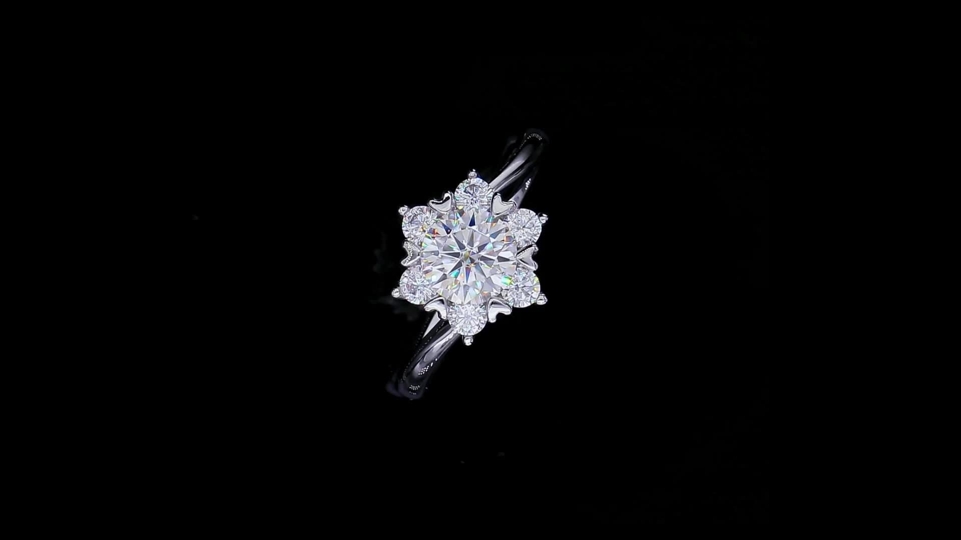 cheap moissanite hiphop ring