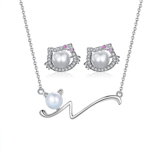 1 RINNTIN GP07 High Qulity 925 Sterling Silver Necklace Ring Earrings Freshwater Pearl Jewelry Set for Women 2021