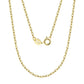 14K Soild Gold - 1.9mm Paperclip Link Chain Necklace