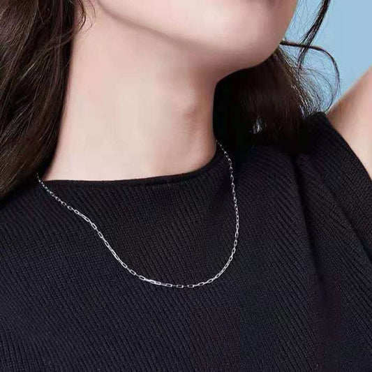14K Soild Gold - 1.9mm Paperclip Link Chain Necklace