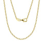 14K Soild  Gold  Chain - 2.8mm Paperclip Link Chain Necklace