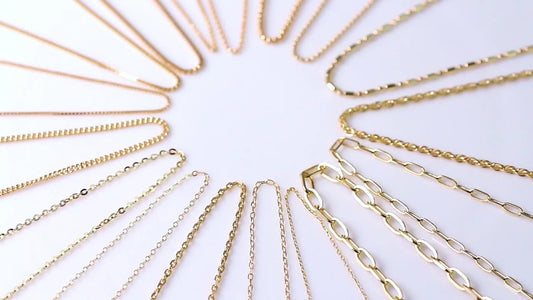 1.0mm Box Chain - Latest 14K Solid Gold Necklace Designs