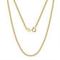 14K Solid Gold - 1.0mm Box Chain Necklace
