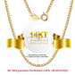 solid gold pendant necklace