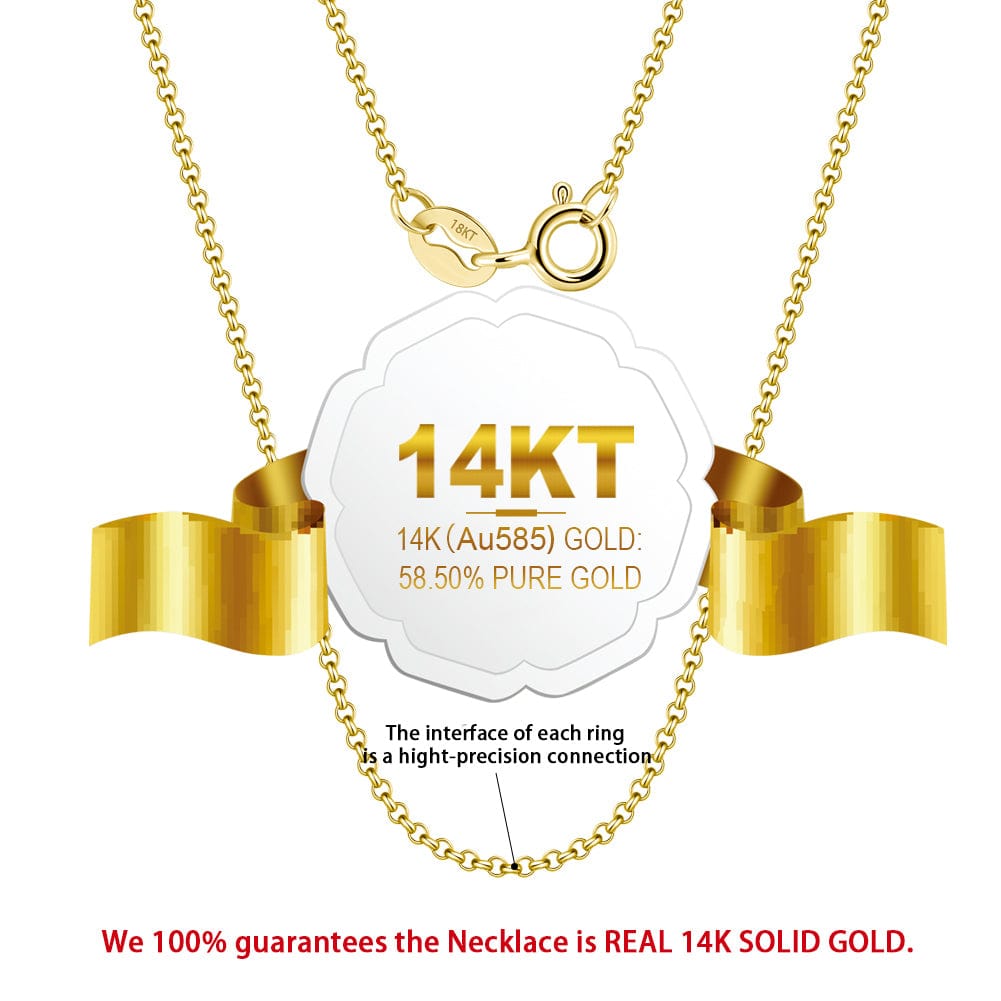 solid gold pendant necklace