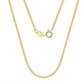 14K Solid Gold -  1.3mm Rolo Chain Necklace