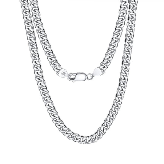16inches / SC38-P Luxury Cuban Link Chain - 925 Sterling Silver Necklace