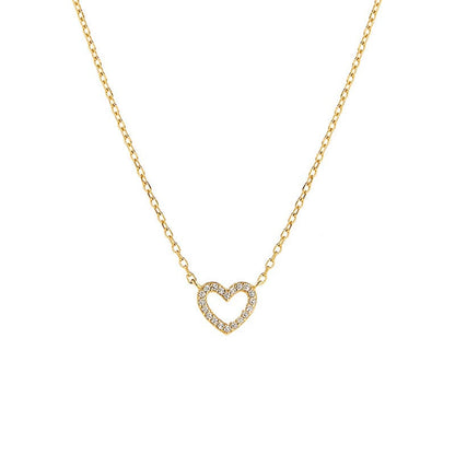 18inches / 14K Solid Gold Heart Design - 14K Solid Gold Necklace