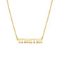 18inches / 14K Solid Gold Personalized Name Necklace -  14K Solid Yellow Gold  Mama Pendant