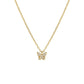 18inches / 14K Solid Gold Romantic Necklace Chain -Real Gold Moissanite Pendent Necklace