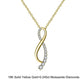 18inches / EN14-G (18K) Solid Gold Dainty Fine Jewelry - Moissanite Diamond  Infinity Necklace