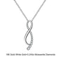 18inches / EN14-P (18K) Solid Gold Dainty Fine Jewelry - Moissanite Diamond  Infinity Necklace