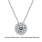 18inches / GN11-P (14K) Real Gold Necklace - Moissanite Diamond Pendant