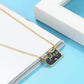 18inches / Gold RINNTIN EQN04 China Excellent Jewellery Black Cat Necklace Silver 925 Pated Gold Necklace 2020