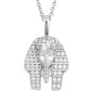 18inches / White Gold VVS Moissanite Pharaoh Pendant Necklace Hip Hop 18k Gold Plated Diamond Pendant