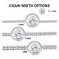 3.6mm Hiphop  Necklace - 925 Sterling Silver Jewelry