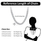 3.6mm Hiphop  Necklace - 925 Sterling Silver Jewelry