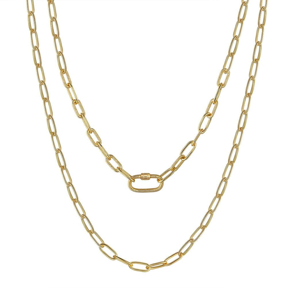 40cm(16inches) / SC50 Solid 925 Sterling Silver Chain - 14K Gold Necklace