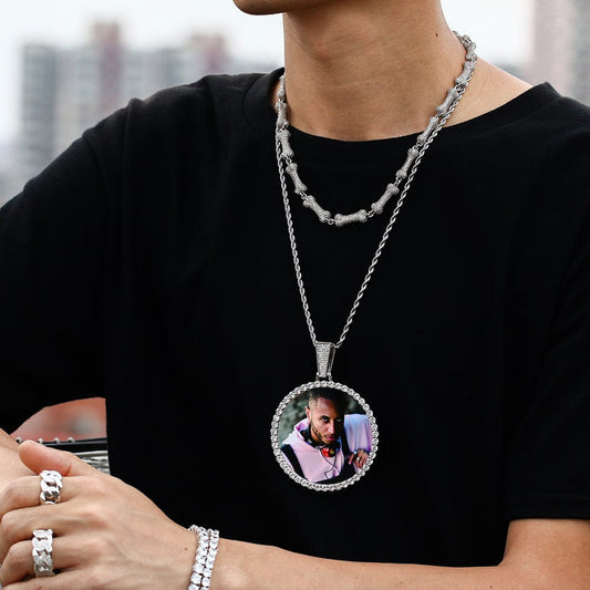 68mm Iced Out Sublimation Pendant
