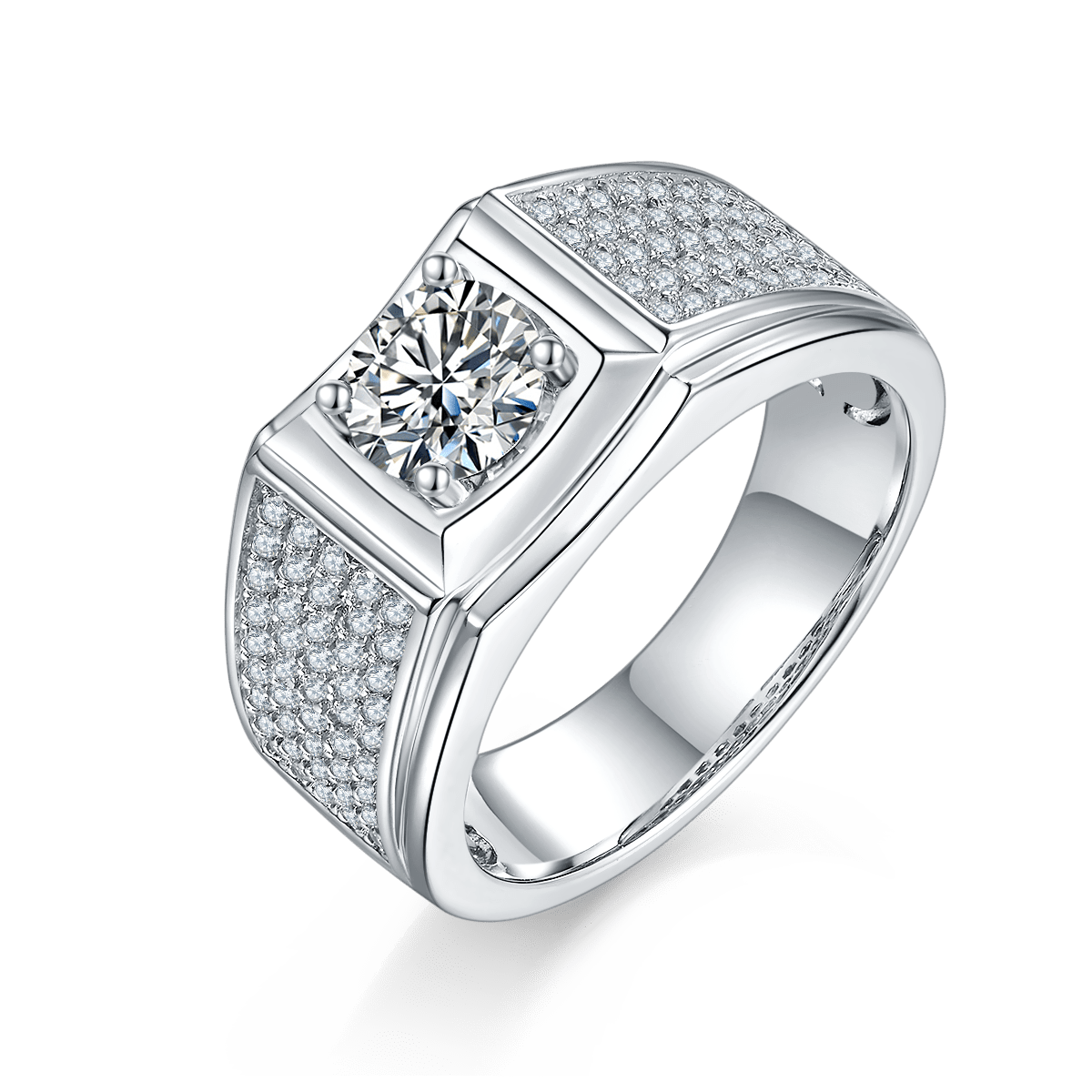 moissanite diamond enggement ring