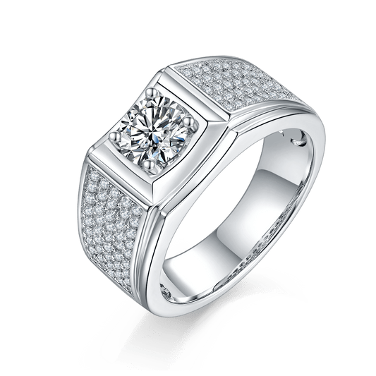 925 Sterling Silver Iced Out Ring -VVS Moissanite Diamond Hiphop Rings