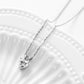 925 Sterling Silver 1ct Heart Cut D Color VVS Moissanite Solitaire Pendant Necklace