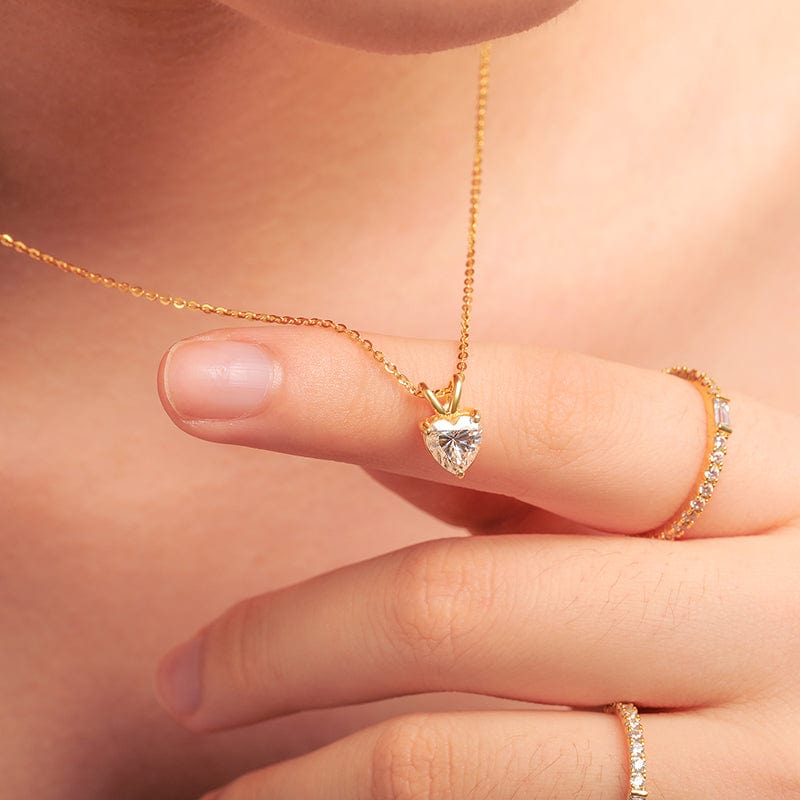 Jewels Galaxy Heart Shaped American Diamond Pendant Set (JG-PS-04) :  Amazon.in: Fashion
