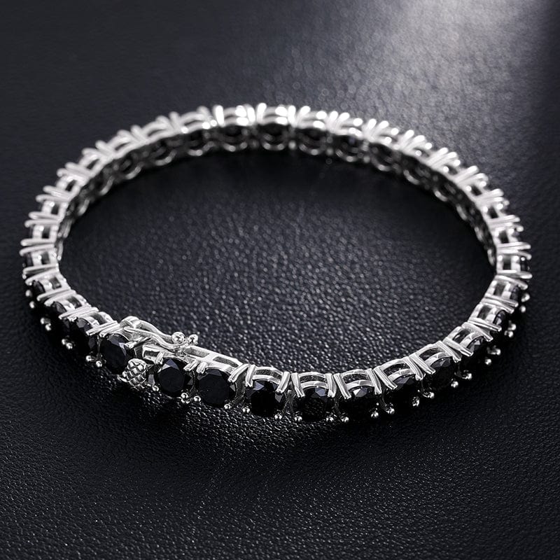 925 Sterling Silver Pass Diamond Tester Black VVS Moissanite Tennis Chain Bracelet For Women