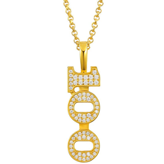 925 VVS Moissanite $100 Charm Pendant Necklace