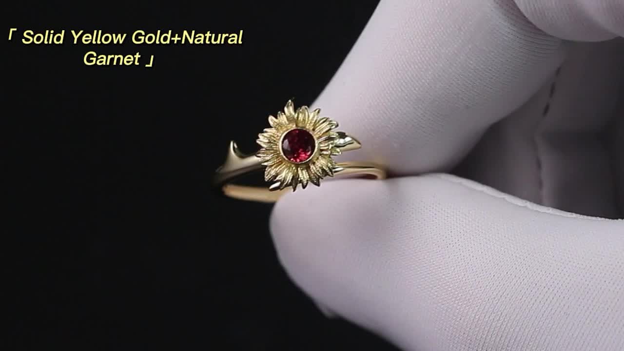 18k solid gold engagment ring