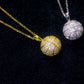 Basketball Fan Jewelry - 925 Sterling Silver VVS Moissanite Basketball Charm Pendant Necklace