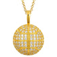 Basketball Fan Jewelry - 925 Sterling Silver VVS Moissanite Basketball Charm Pendant Necklace