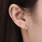 natural gold studs earrings