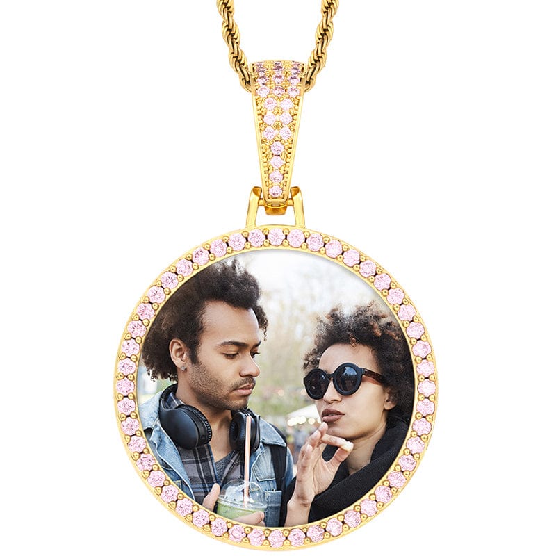 Custom Round Hip Hop Charms Cameo Pendant Natural Stone Pendant For Jewelry Making With Picture