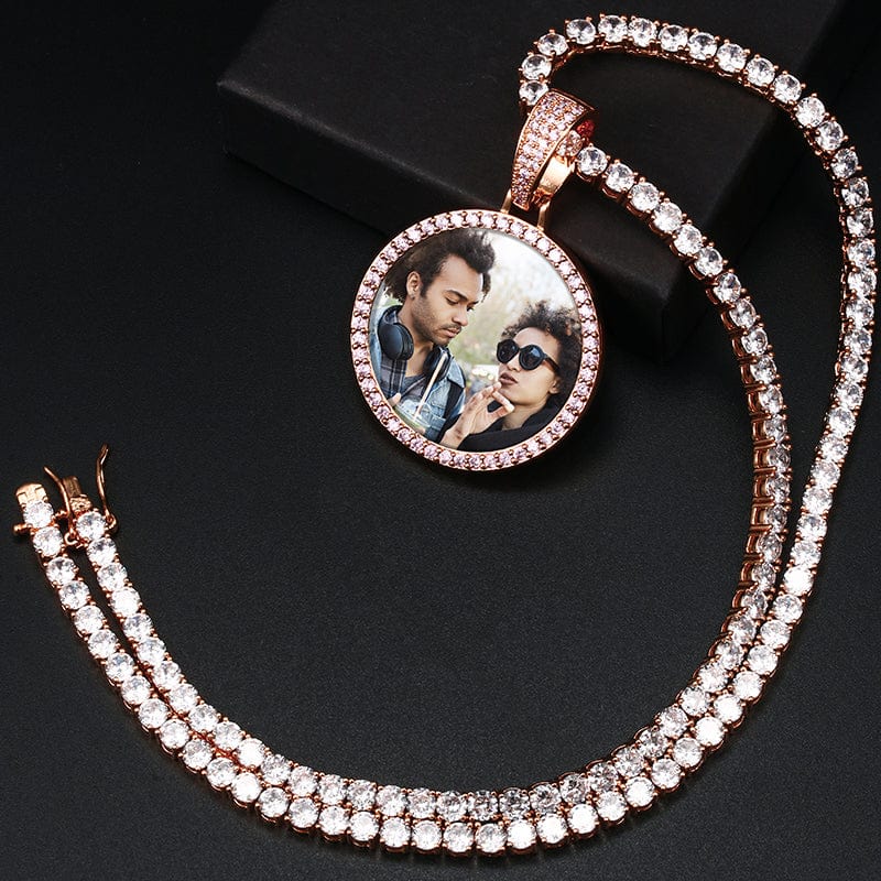 Custom Round Hip Hop Charms Cameo Pendant Natural Stone Pendant For Jewelry Making With Picture