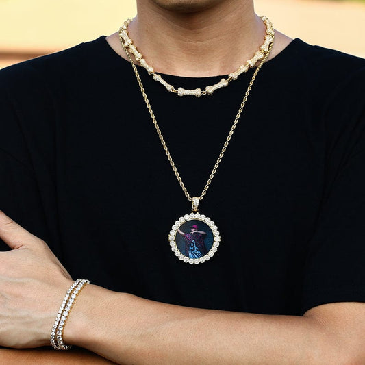 Custom Gold Filled Necklace - Cuban Chain Pendent