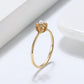 gold solitaire engagement ring