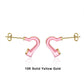 18K solid gold earrings