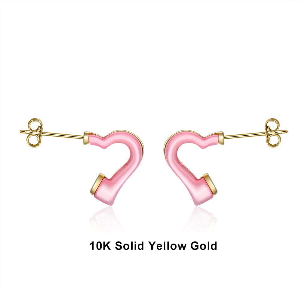 18K solid gold earrings