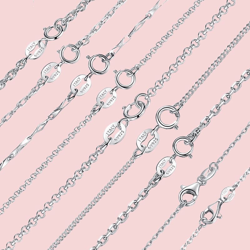 Genuine Solid 925 Sterling Silver - Italian 4.5mm Flexible Flat Herringbone Chain Necklace f